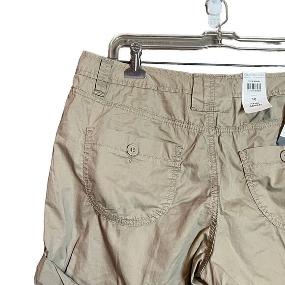 NWT! Calvin Klein jeans biege cargo shorts - Picture 7 of 11